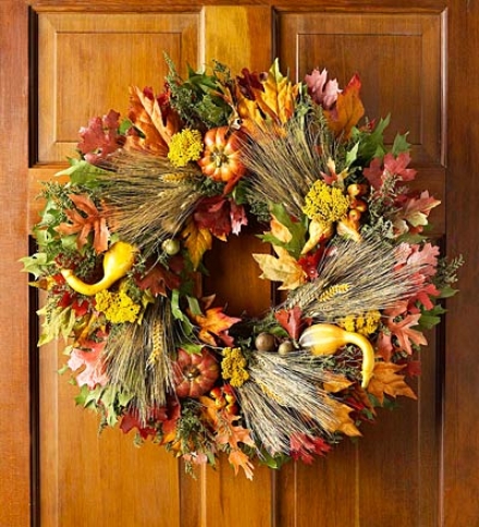 Pumpkin Field Wreath