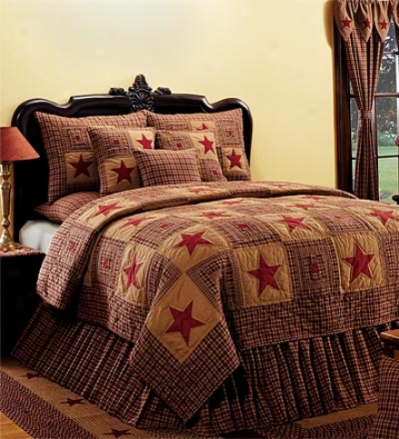 Queen Vintage Star Bedskirt