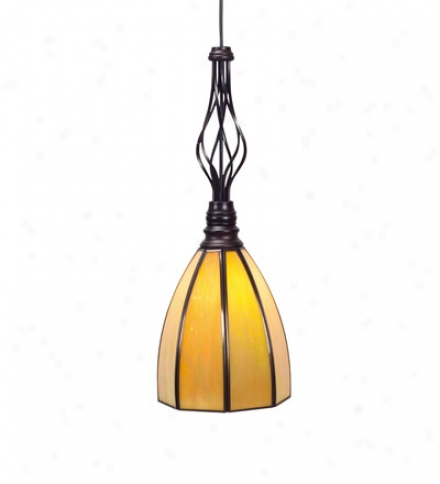 Screw-in Glass Mission Shaed For Spiral Pendant Light