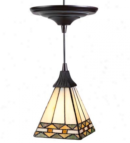 Screw-in Pendant Stained Glass Shade