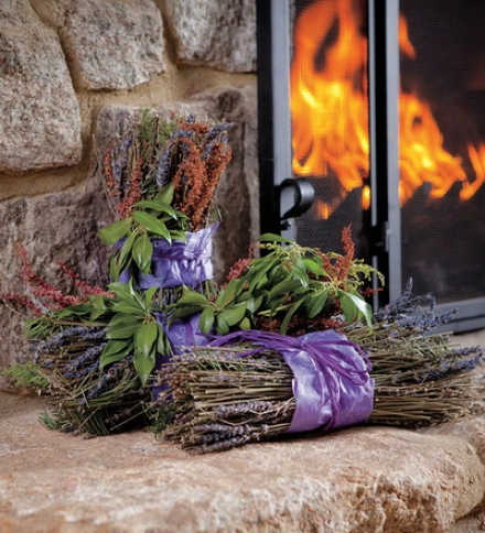 Set Of 3 Fragrant Lavender And Andromeda Hearth Bundles