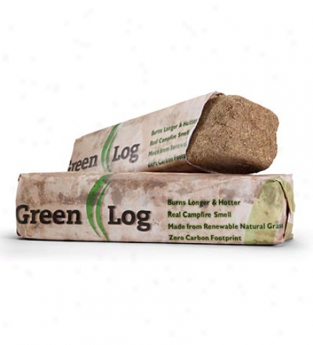 Set Of 4 Earth-friendly Giant Sovereign Grass Green Fire Starting Logs