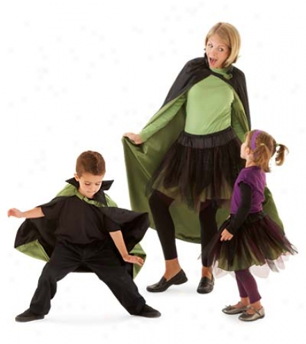 Mean Monster Mash Costume Skirt With Layered Netting And Adjustable Waistband