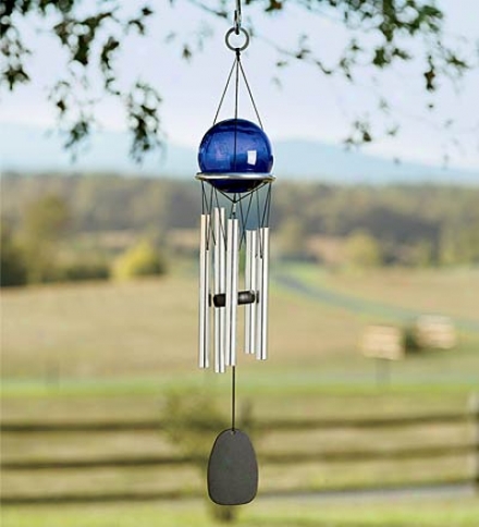 Small Reflective Gazing Ball Wind Set of ~d bells