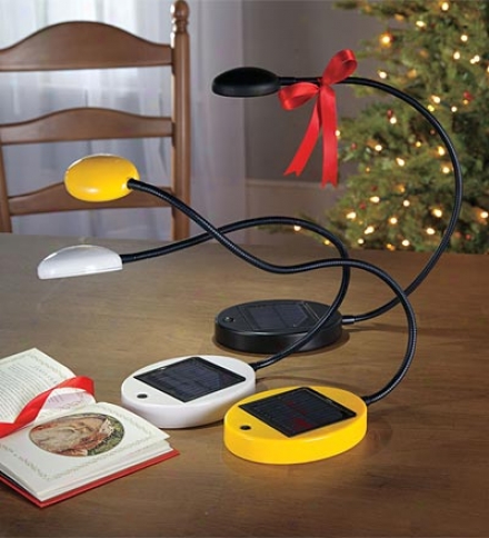 Solar Desk Lamp With Adjustalbe Gooseneck