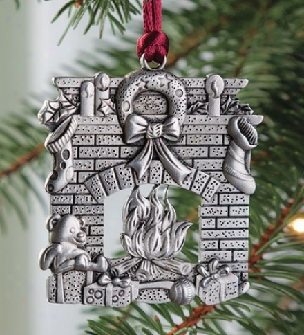 Solid Pewter Fireplace Ornament