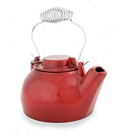 Speckled Porcelain S5eamer Kettle