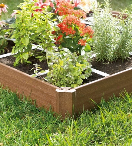 Square Foot Grid Raised Bed Garden Kit