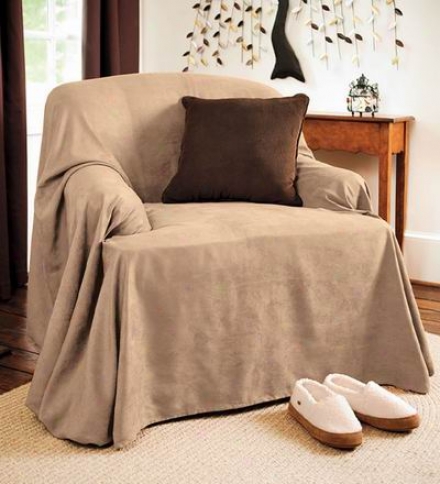 Stain-resistant Polyester Suede Sofa Cover