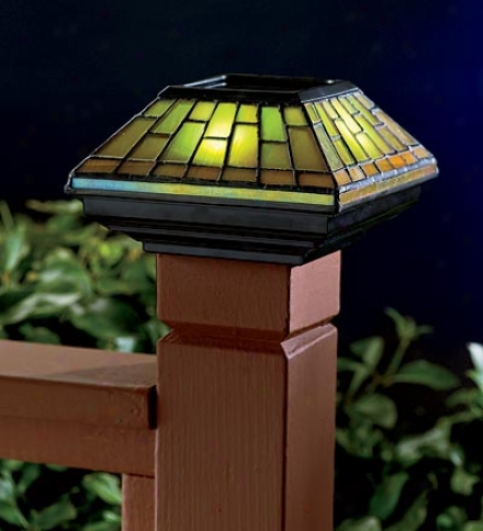 Stained Glass Solar Cap Lightbuy 3 Or More At $34.95 Reaped ground