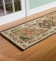 2'3" ; X 8' Wool Petit Hook Medallion Heritage Runner Rug