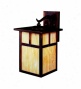 Lrge Brass Outdoor Wall Lantern In Gorge View Finish