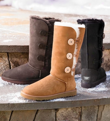 Ugg?? Australia Women' ;s Bailey Button Triplet Boots With Sheepskin Liner