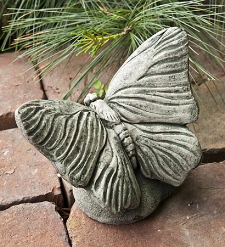 Usa-made Handcraffted Cast-stone Butterfly