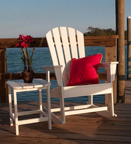 Usa-made South Beach Poly-wood&#153; Outdoor Adirondack Rocker