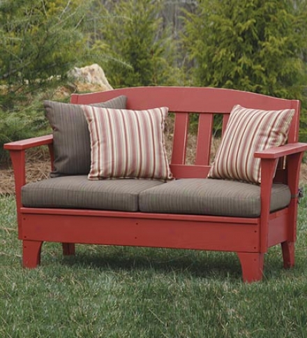 Usa-made Southern Pine Wood Outdoor Westport Settee