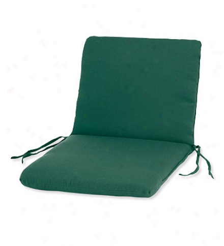 Weather-resistant Outdoor First-rate work  Highback Chair Cushion By the side of Ties46" X 20"; Hinged 19" From The Bottom