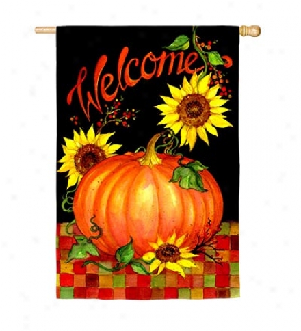 Welcome Harvest Nylon House Flag