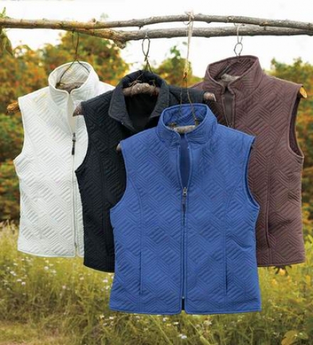 Women's Quilted Microfiber Zip Fit with a ~ Vest