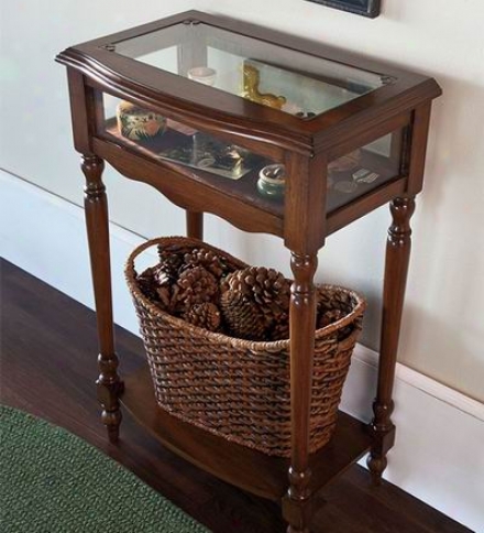 Wood Curio Table