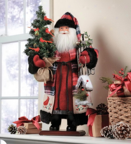 Woodland Santa With Tree