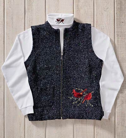 Wool Embroidered Principal Vest