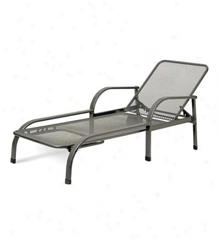 Wroughy Iron Outdoor Lounger