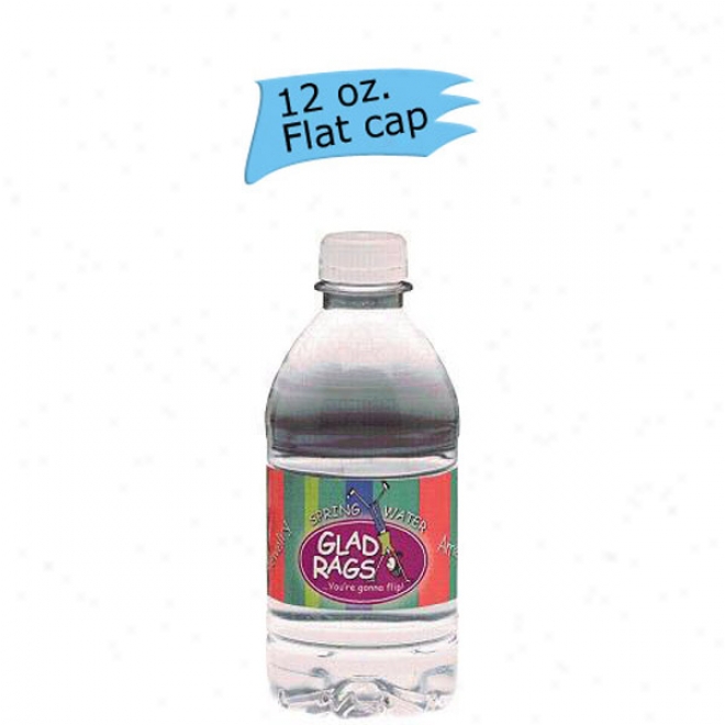 12 Oz. - Bottled 100% Spring Water With Flat Cap