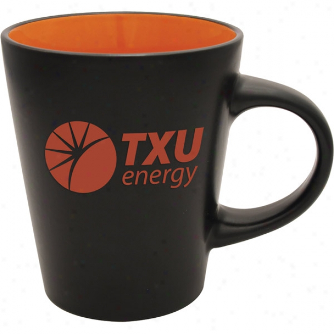 12 Oz. Orange Interiir Noir Duo-tone Mug