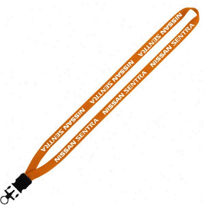 1/2" Nylon Lanyard With Plastic Snap-buckle Release And O-ring