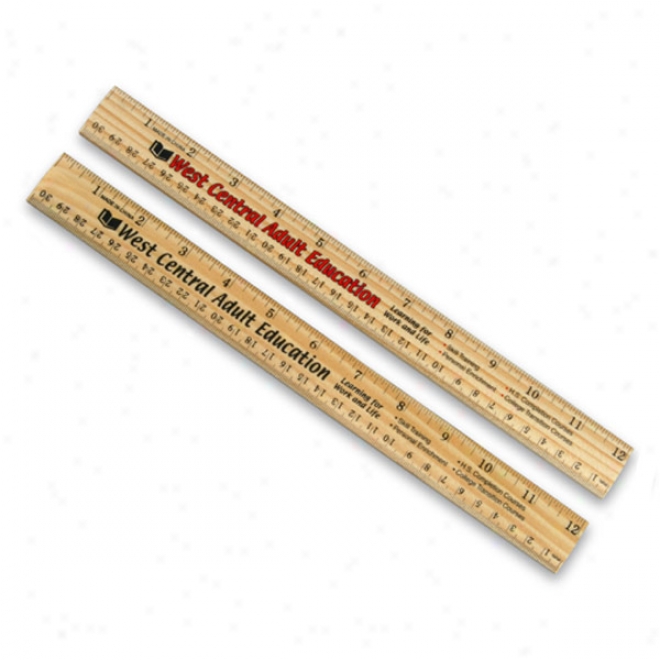 12" Wood Ruler