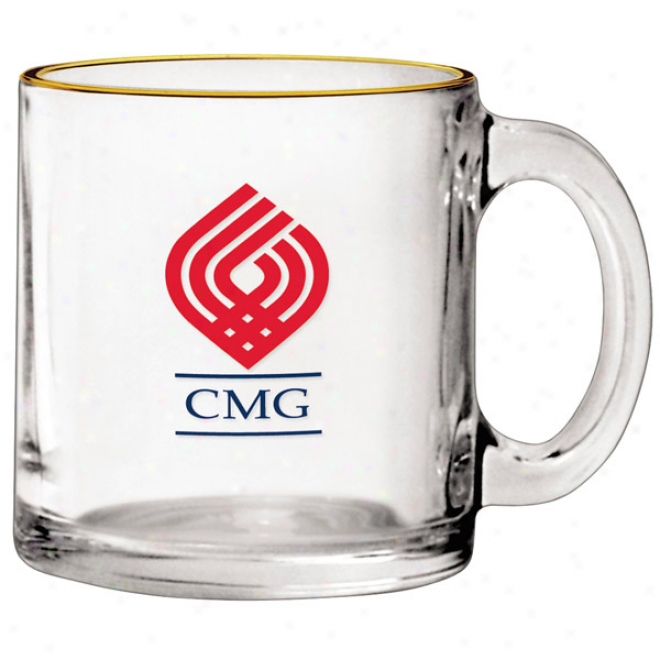 13 Oz. Clear Glass Coffee Mug