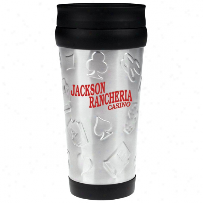 14 Oz. Casino Steel City Stainless Steel Tumbler