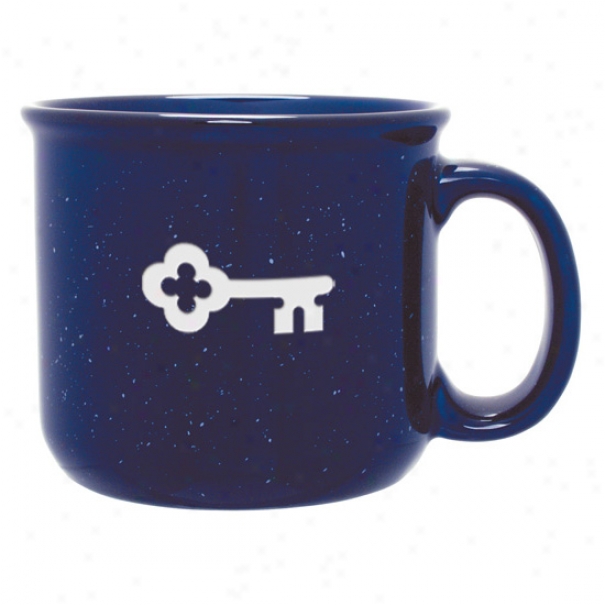 14oz Deep Etched Blue Camper Mug