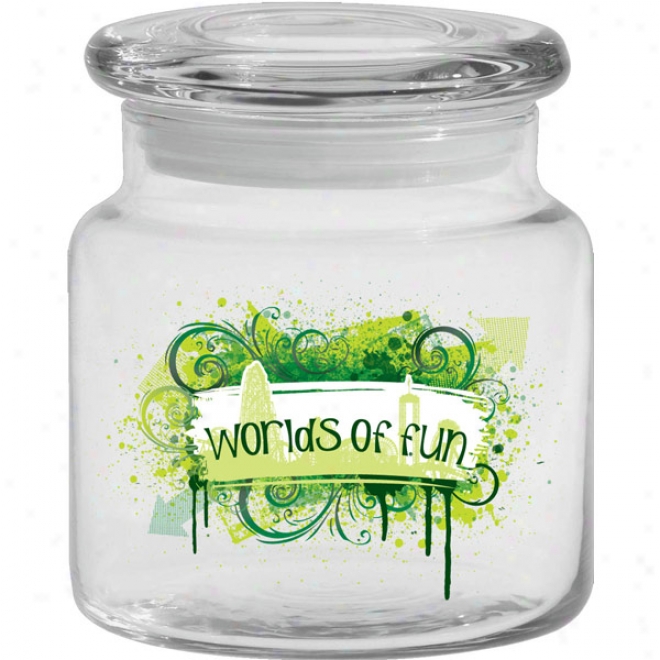 16 Oz. Apothecary Jar With Flst Lid