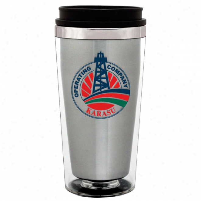 16 Oz. Clear Steel City Camino Tumbler