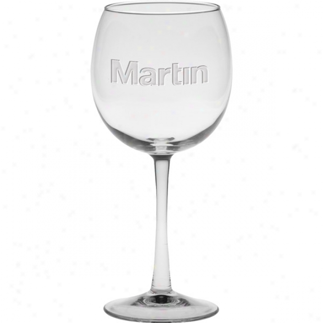 16 Oz Deep Eched Cachet Red Wine Glass