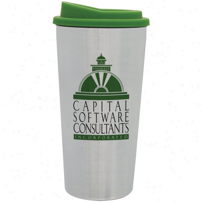 16 Oz Joe-2-go Tumbler W/green Lid