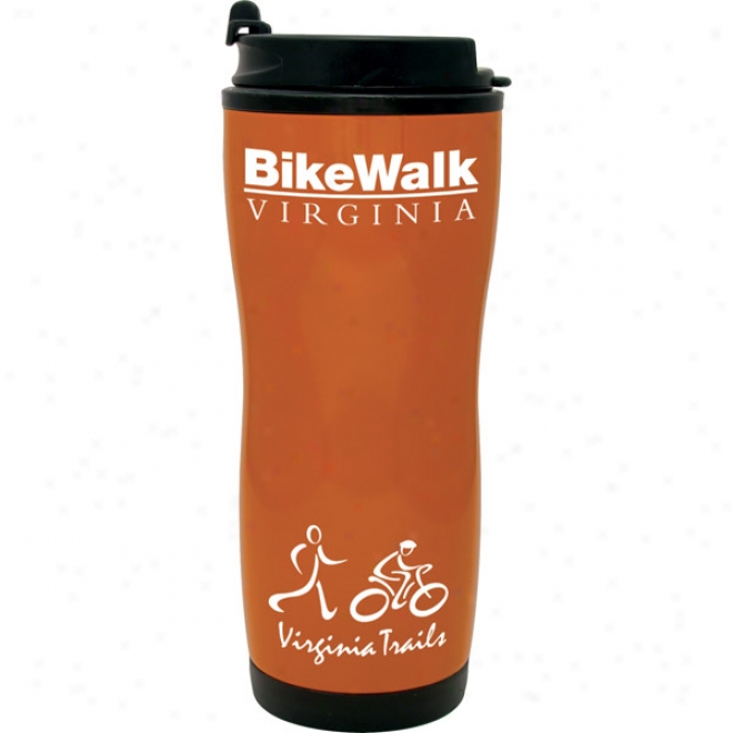 16 Oz Orange Steel Travelmate Tumbler