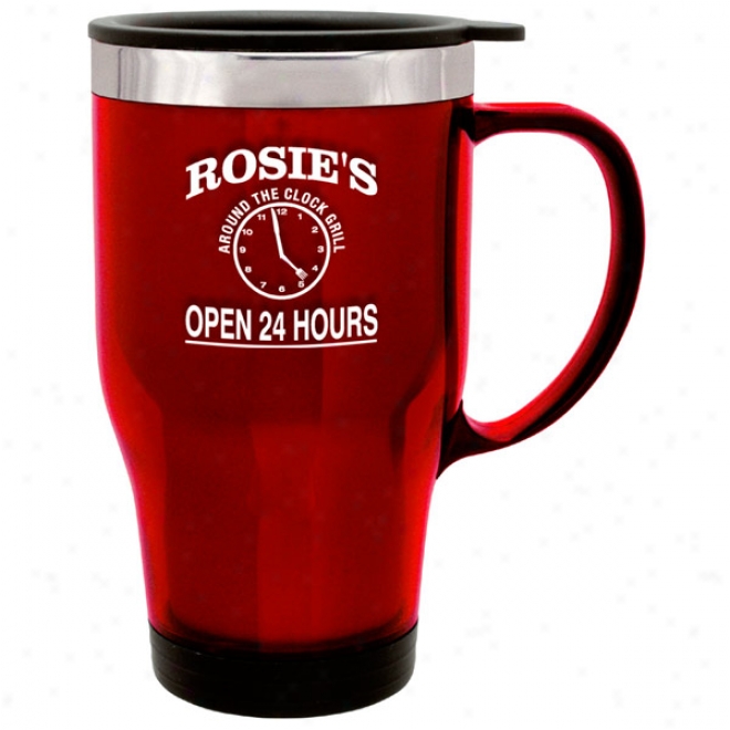 16 Oz. Radar Red Acero Trave Mug