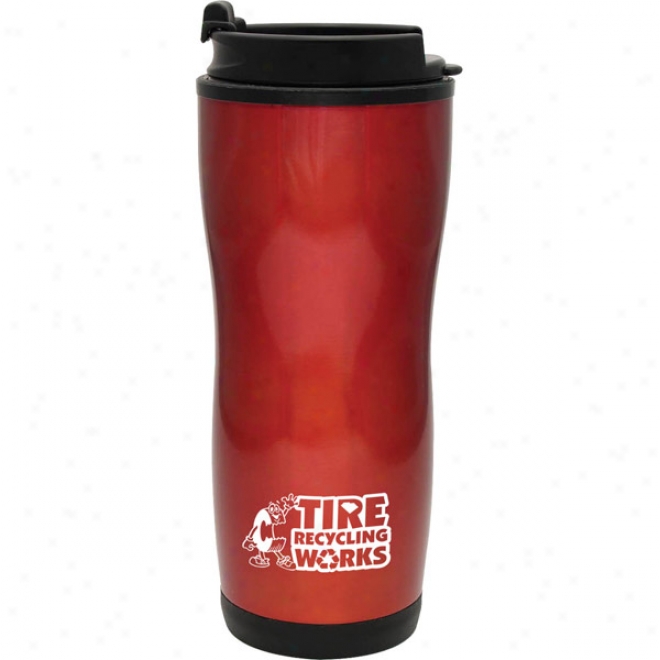 16 Oz. Red Steel Travelmate Tumbler