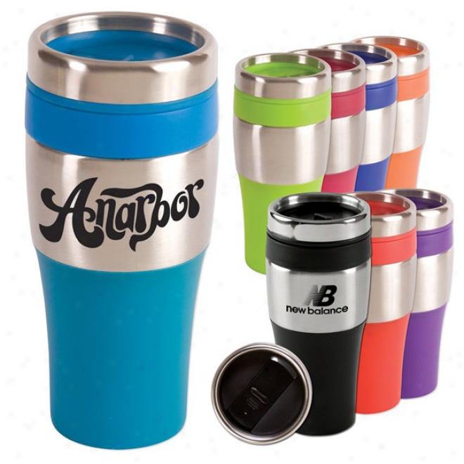 16 Oz. Silver Streak Tumbler