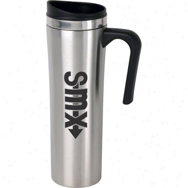 16 Oz Slimline Stainless Steel Travel Mug