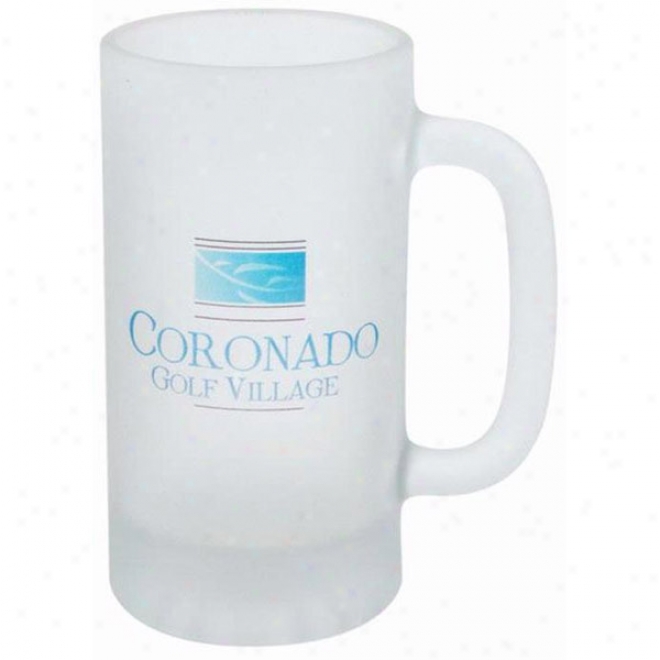 16oz. Full Color Frosted Glass Pub Stein