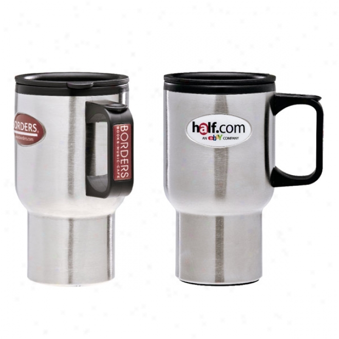 16oz Stainless Steel Mug W Dome