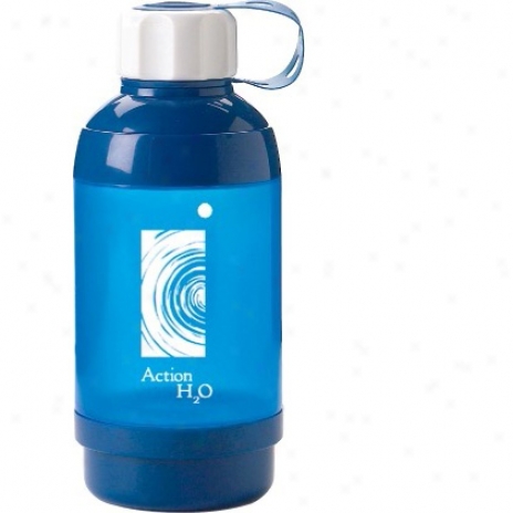 16oz Straight Water Bottle With Pill Box