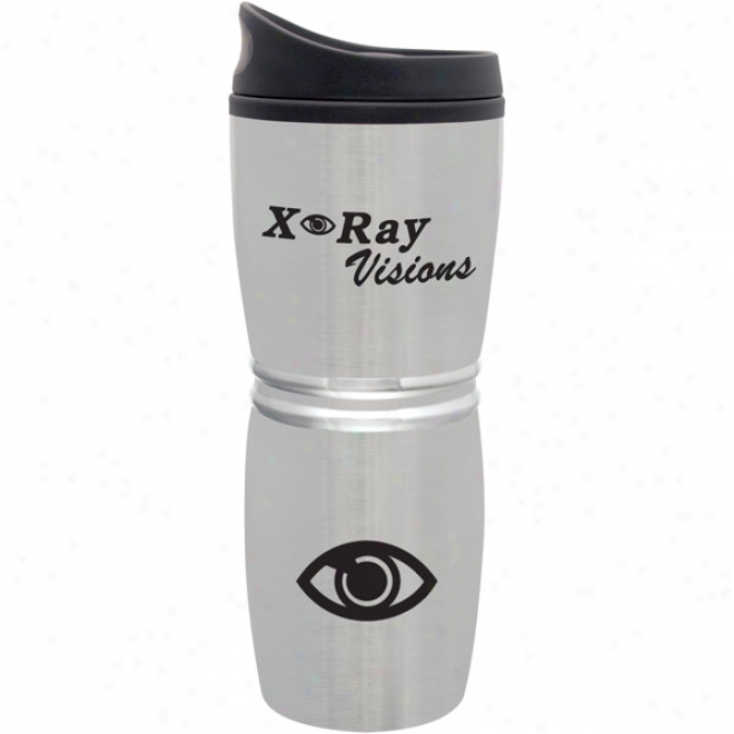 18 Oz Brushed Stainless Steel Tumbler