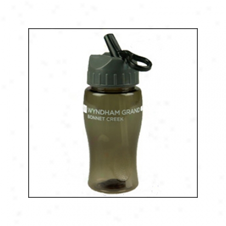 18oz. Poly-pure Bottle W/ Flip Straw Lir