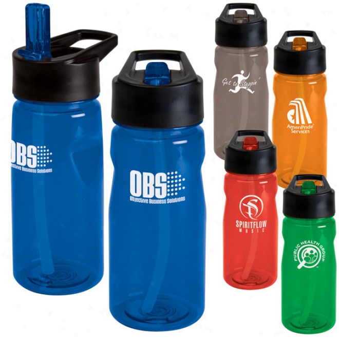 19 Oz. Notched Tritan Water Bottle With Link