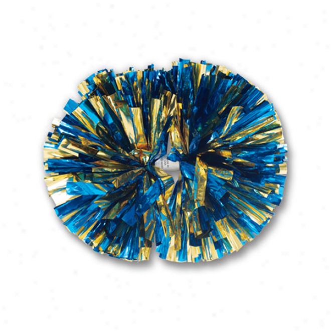 2-color Mix Metalllc Show Pom- 4"